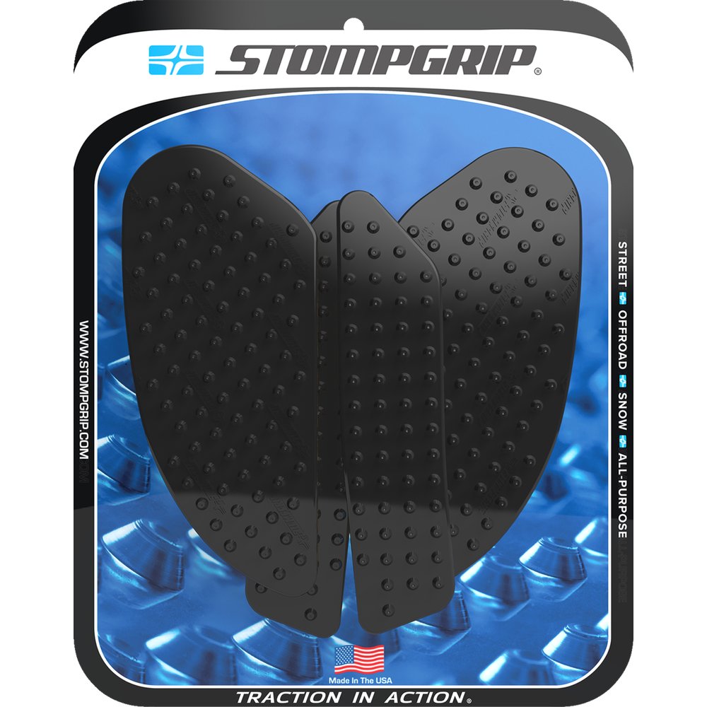 STOMPGRIP Traction Pad Tank Grips - Volcano - Black - KLX 230/S/SM 55-10-0202B