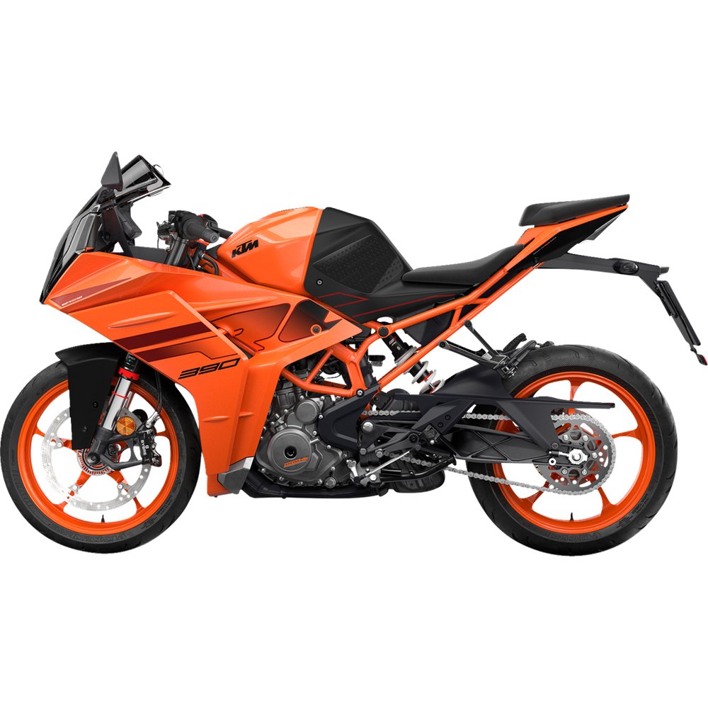 STOMPGRIP Traction Pad Tank Grips - Volcano - Black - RC 390 55-10-0199-1B