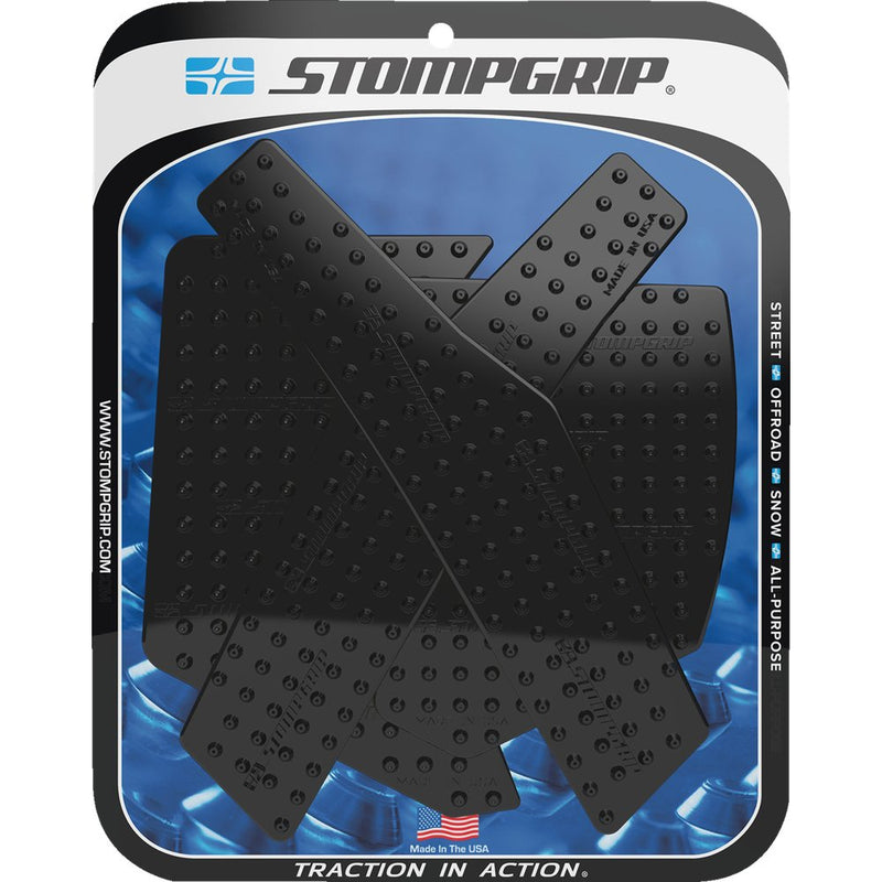 STOMPGRIP Traction Pad Tank Grips - Volcano - Black - CRF300L/Rally 55-10-0190B