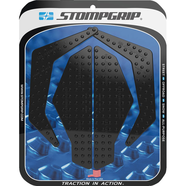 STOMPGRIP Traction Pad Tank Grips - Volcano - Black - Katana 55-10-0187B