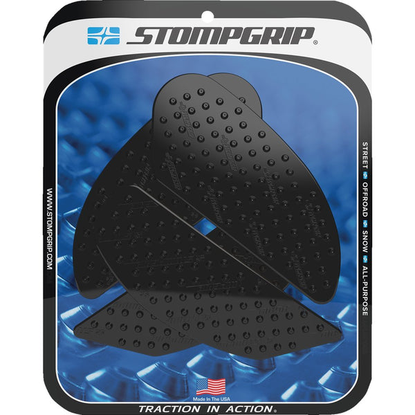 STOMPGRIP Traction Pad Tank Grips - Volcano - Black - Ninja H2 SX/SE 55-10-0150B
