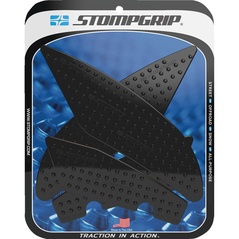 STOMPGRIP Traction Pad Tank Grips - Volcano - Black - YZF-R6 55-10-0145B