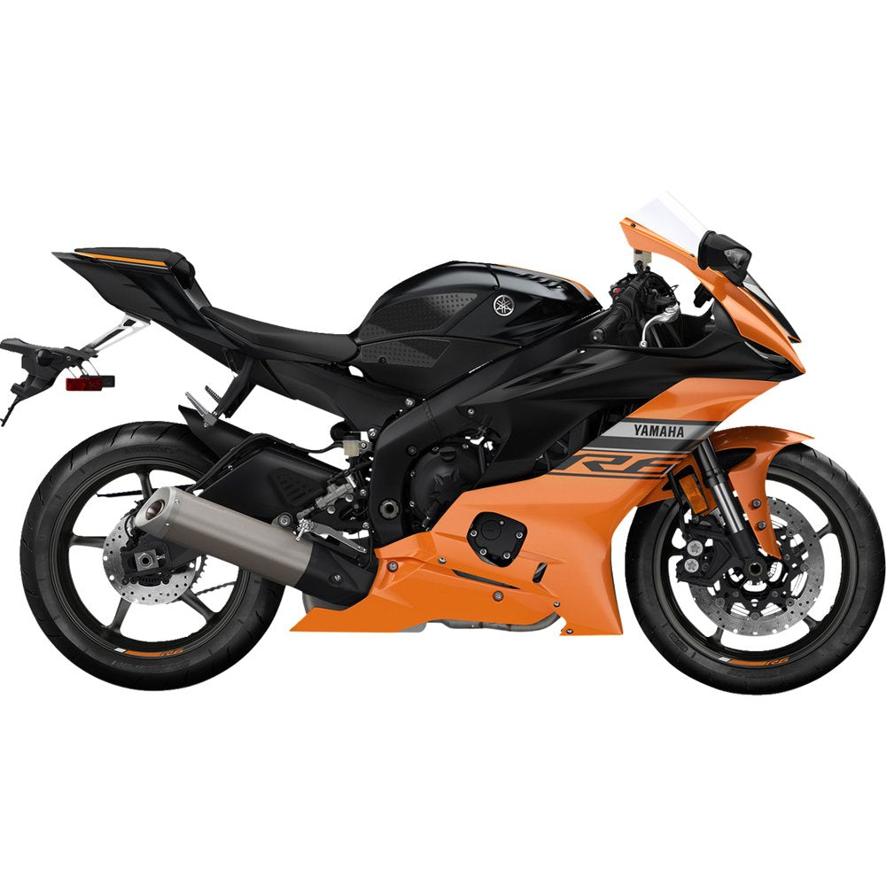 STOMPGRIP Traction Pad Tank Grips - Volcano - Black - YZF-R6 55-10-0145B