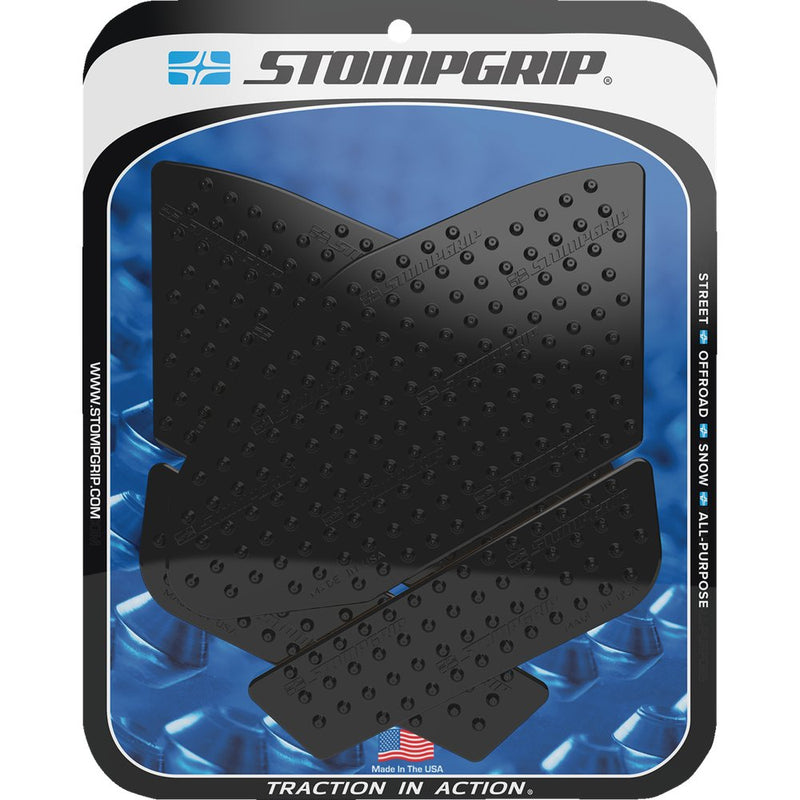 STOMPGRIP Traction Pad Tank Grips - Volcano - Black - GSX-R 1000 55-10-0143B