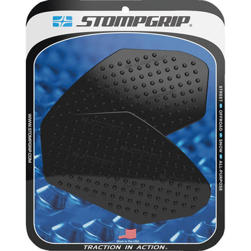 STOMPGRIP Traction Pad Tank Grips - Volcano - Black - Ninja 650 | Z 400/650 55-10-0140B