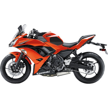 STOMPGRIP Traction Pad Tank Grips - Volcano - Black - Ninja 650 | Z 400/650 55-10-0140B