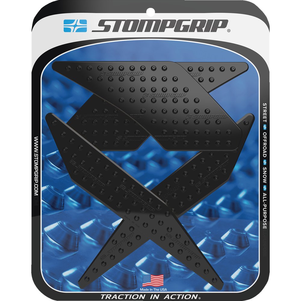STOMPGRIP Traction Pad Tank Grips - Volcano - Black - Z125 Pro 55-10-0137B