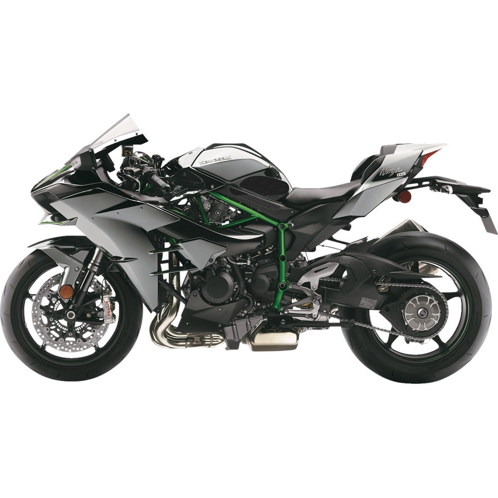 STOMPGRIP Traction Pad Tank Grips - Volcano - Black - Ninja H2 55-10-0108B