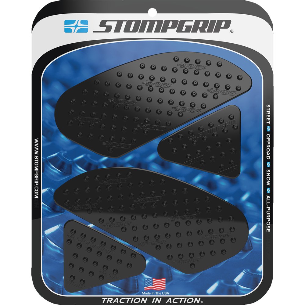 STOMPGRIP Traction Pad Tank Grips - Volcano - Black - CBR300R 55-10-0100B
