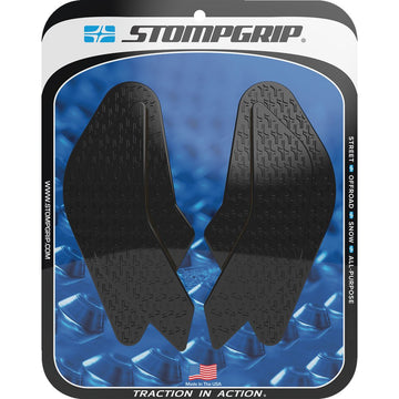 STOMPGRIP Traction Pad Tank Grips - Icon - Black - GSX-8R/S 55-14-0210B