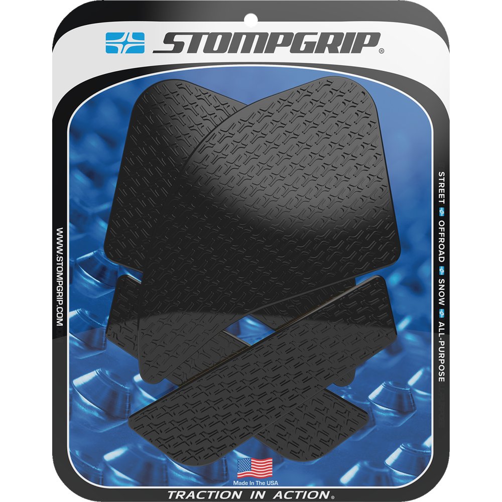 STOMPGRIP Traction Pad Tank Grips - Icon - Black - Ninja 1000 SX 55-14-0178B