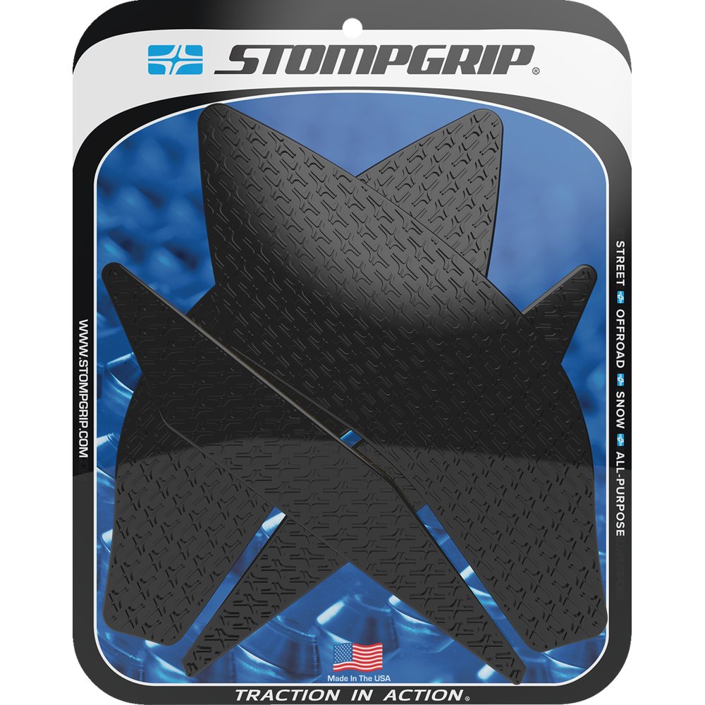 STOMPGRIP Traction Pad Tank Grips - Icon - Black - YZF-R1 55-14-0099B
