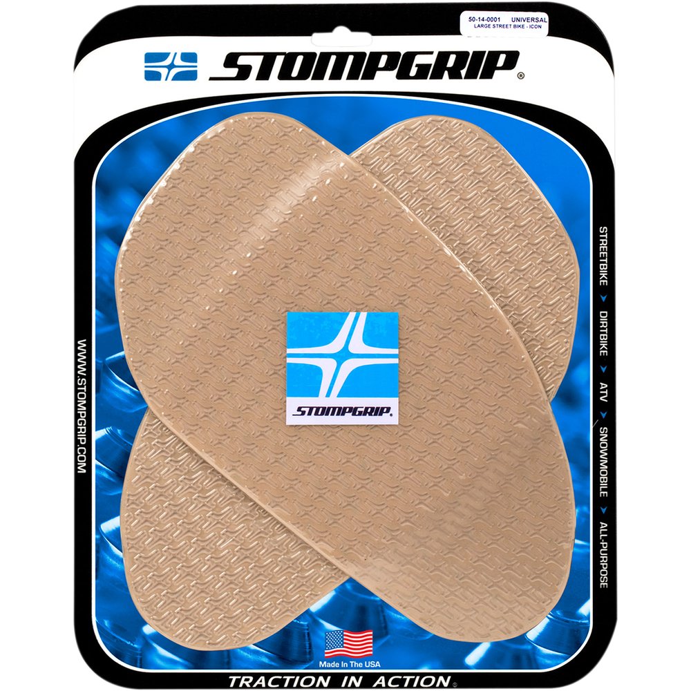 STOMPGRIP Traction Kit - Large Street Bike - Clear 50-14-0001C