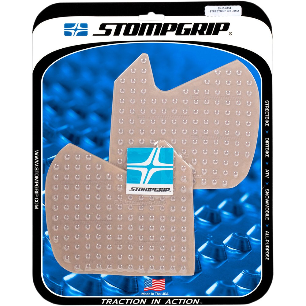 STOMPGRIP Traction Pad Tank Grips - Volcano - Clear - G 310 R 55-10-0154C