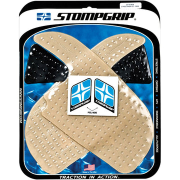 STOMPGRIP Traction Pad Tank Grips - Volcano - Clear/Black - CBR600RR 55-10-0024H