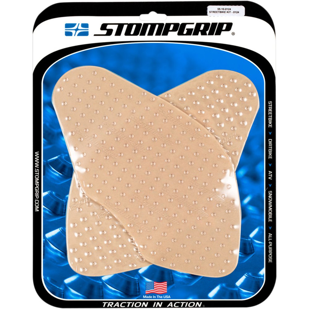 STOMPGRIP Traction Pad Tank Grips - Volcano - Clear - Monster 55-10-0124C