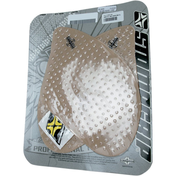 STOMPGRIP Traction Pad Tank Grips - Volcano - Clear - GSX 1300 R 55-10-0055C