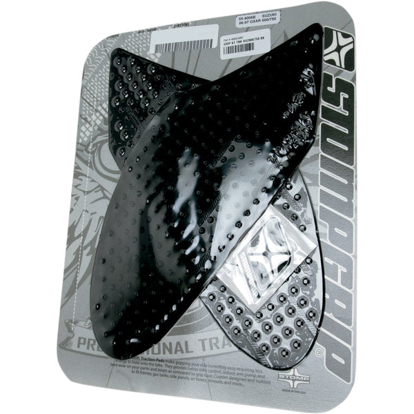 STOMPGRIP Traction Pad Tank Grips - Volcano - Black - GSX-R 600/750 '06-'07 55-10-0052B