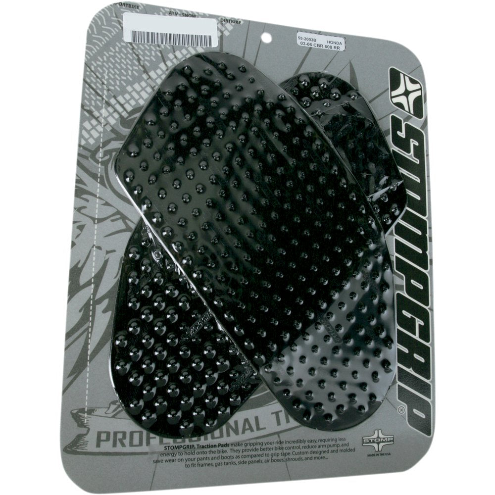 STOMPGRIP Traction Pad Tank Grips - Volcano - Black - CBR600RR '03-'07 55-10-0017B