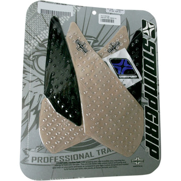 STOMPGRIP Traction Pad Tank Grips - Volcano - Clear/Black - YZF-R1 '07-'08 55-10-0006H