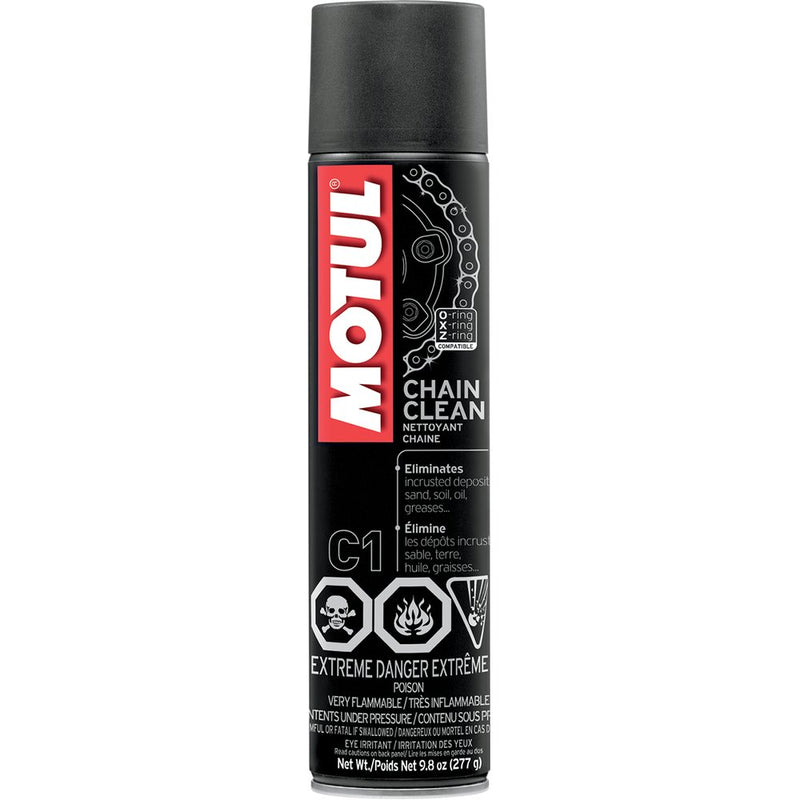Motul chain clean spray can on a white background