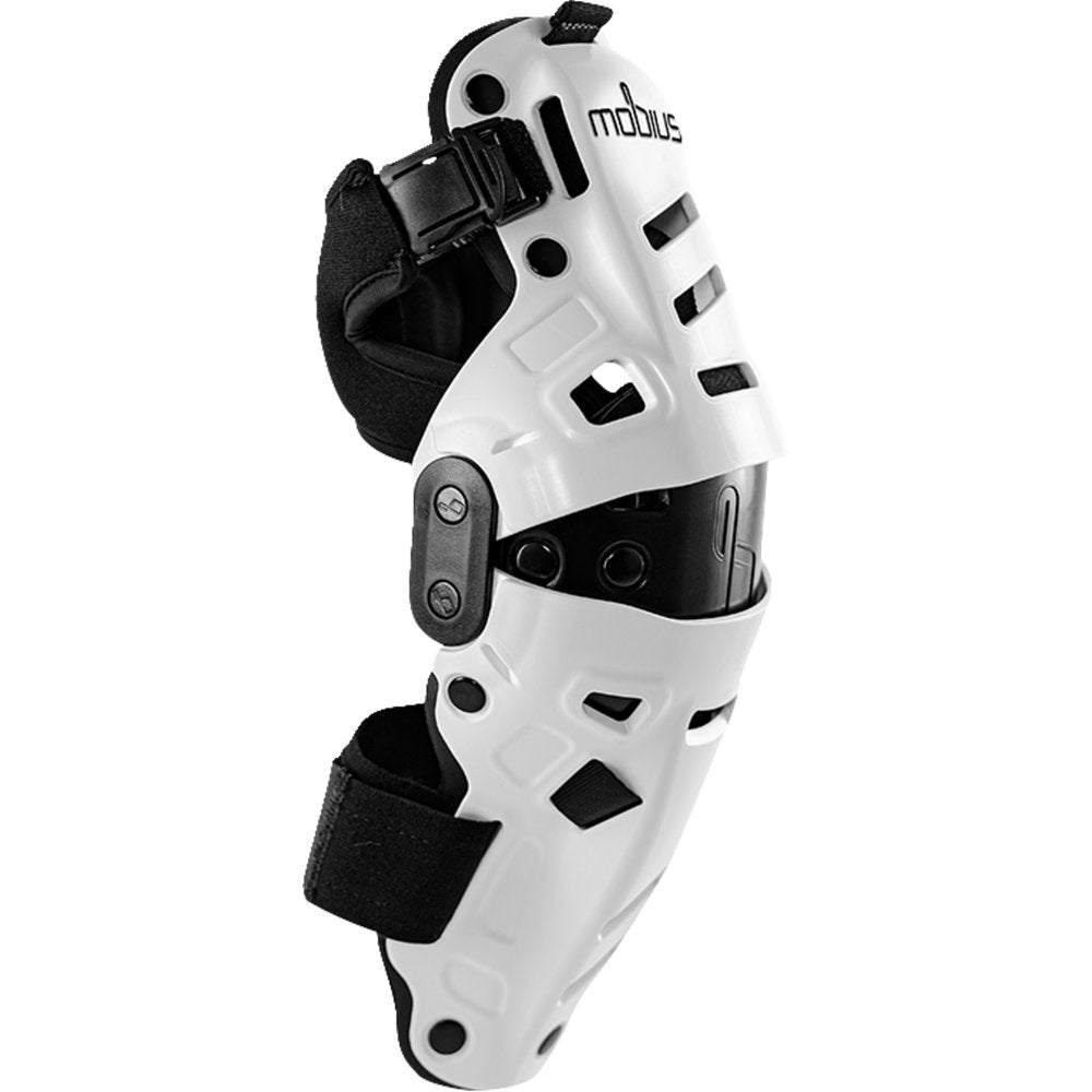 MOBIUS X8H Hybrid Knee Support - White/Black - L/XL 1020112