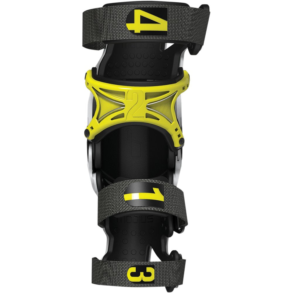 MOBIUS X8 Knee Braces - White/Yellow - Small 1010102