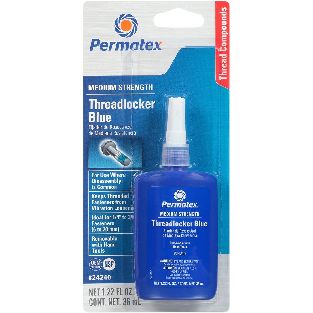 PERMATEX 242 Threadlocker - Blue - 1.22 US fl oz. 24240