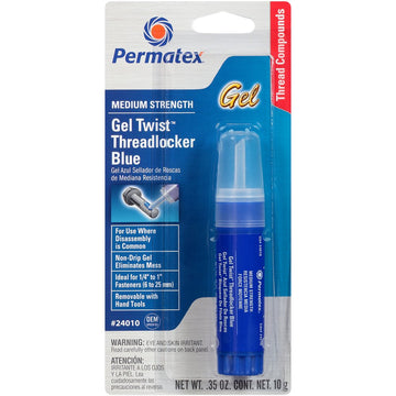 PERMATEX Gel Threadlocker - Blue - 0.35 oz. net wt. 24010