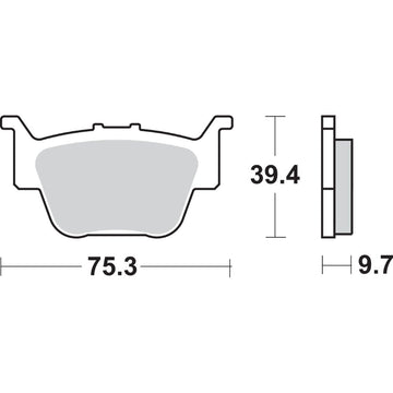 SBS Off-Road Sintered Brake Pads - Honda 813SI