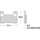 SBS HS Brake Pads - Kawasaki/Suzuki - 806HS 806HS