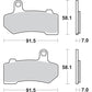 SBS Sintered Brake Pads - Harley-Davidson 830H.HS