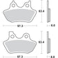 SBS Sintered Brake Pads - Harley-Davidson 826H.HS