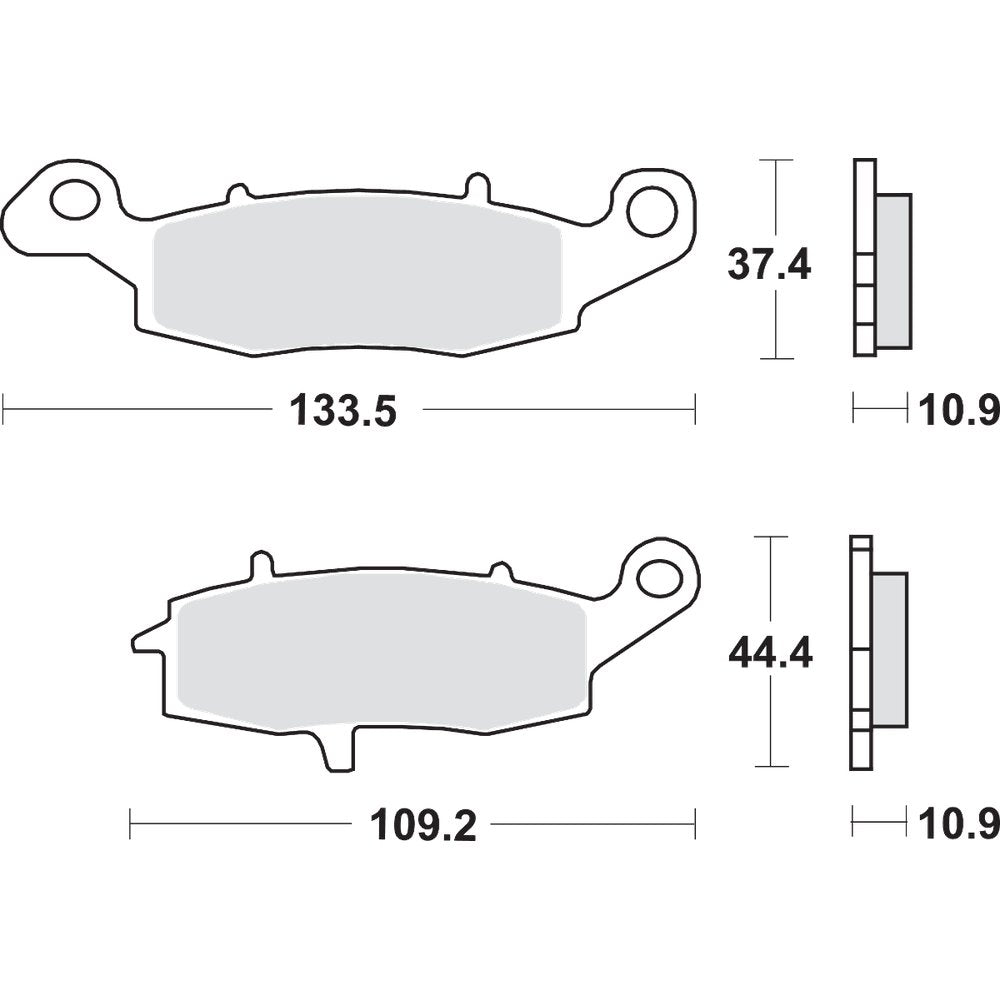 SBS LS Brake Pads - Kawasaki/Suzuki - 886LS 886LS
