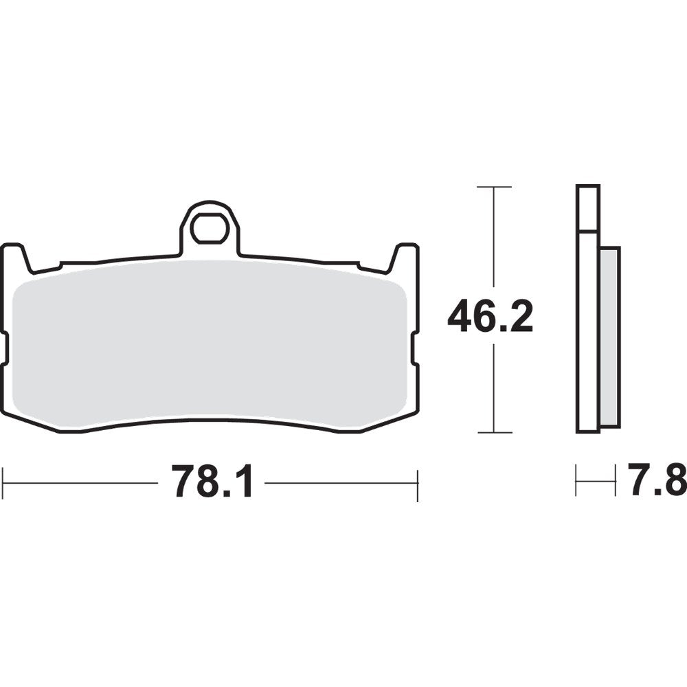 SBS Dual Carbon Brake Pads - Daytona 675 864DC
