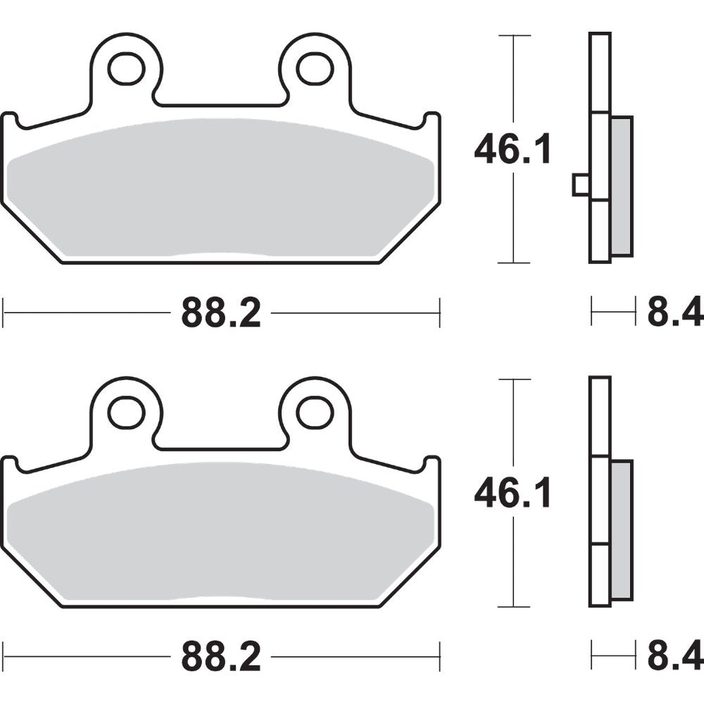 SBS Scooter Brake Pads - Burgman 182MS