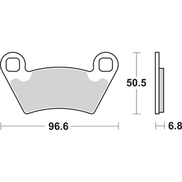 SBS Off-Road Sintered Brake Pads - Polaris 800SI