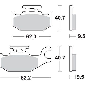 SBS Off-Road Sintered Brake Pads 754SI