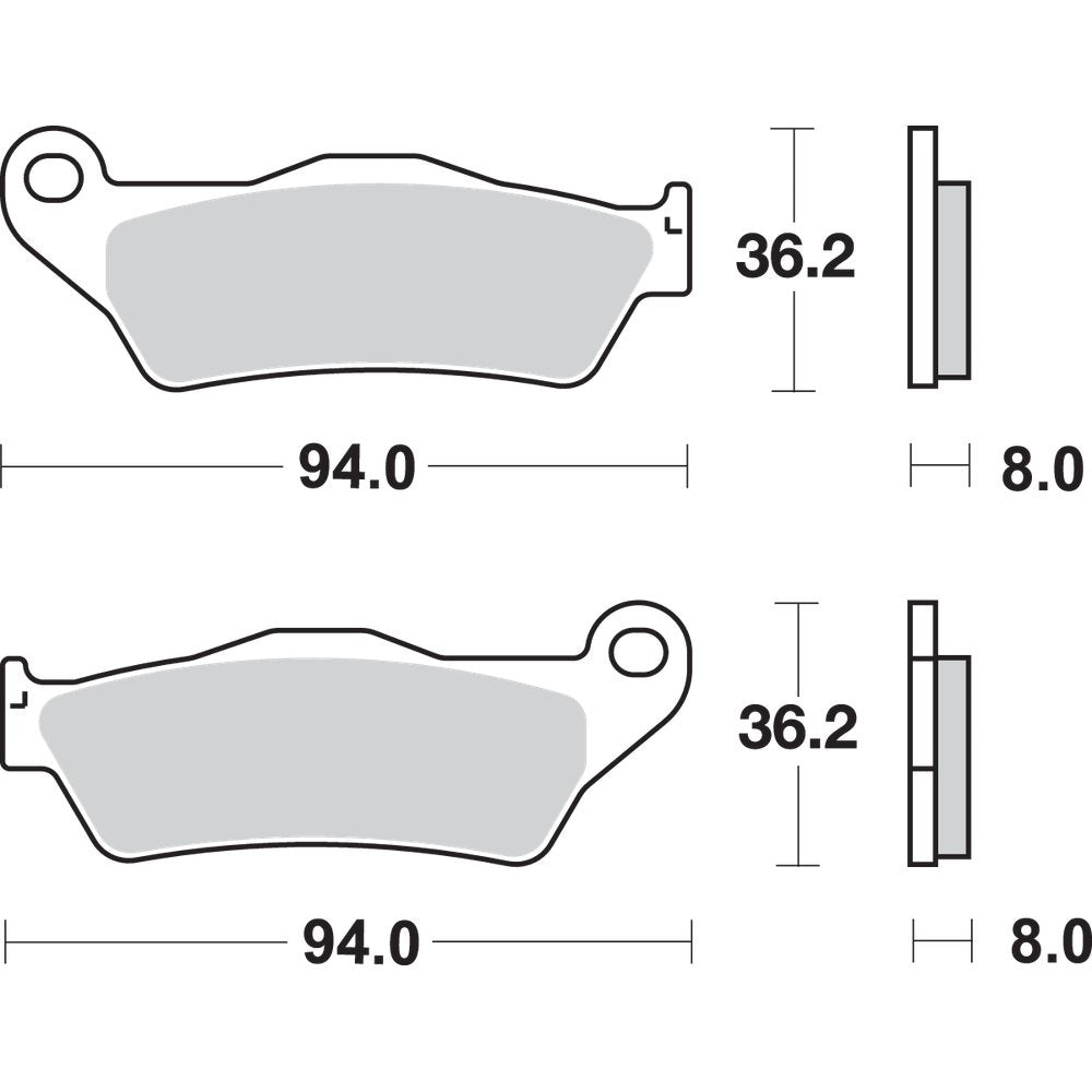 SBS Off-Road Sintered Brake Pads 671SI