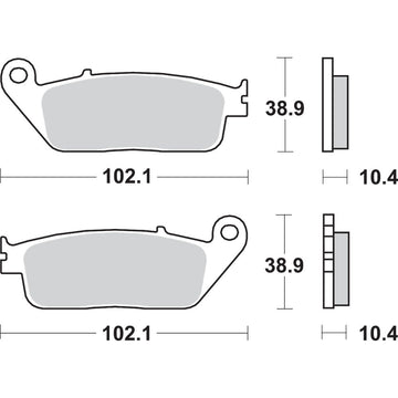 SBS LS Brake Pads - ST1100 - 654LS 654LS