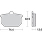 SBS Ceramic Brake Pads 549H.HF