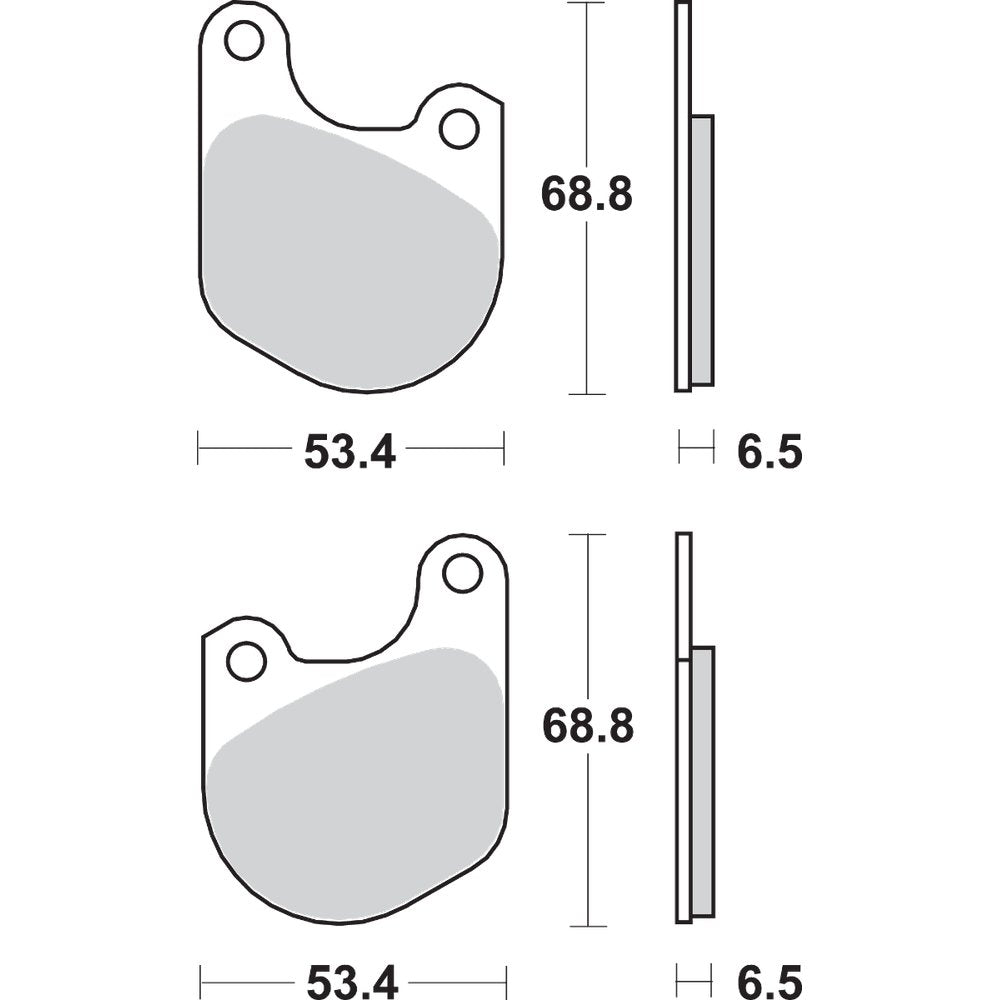 SBS Ceramic Brake Pads 537H.HF