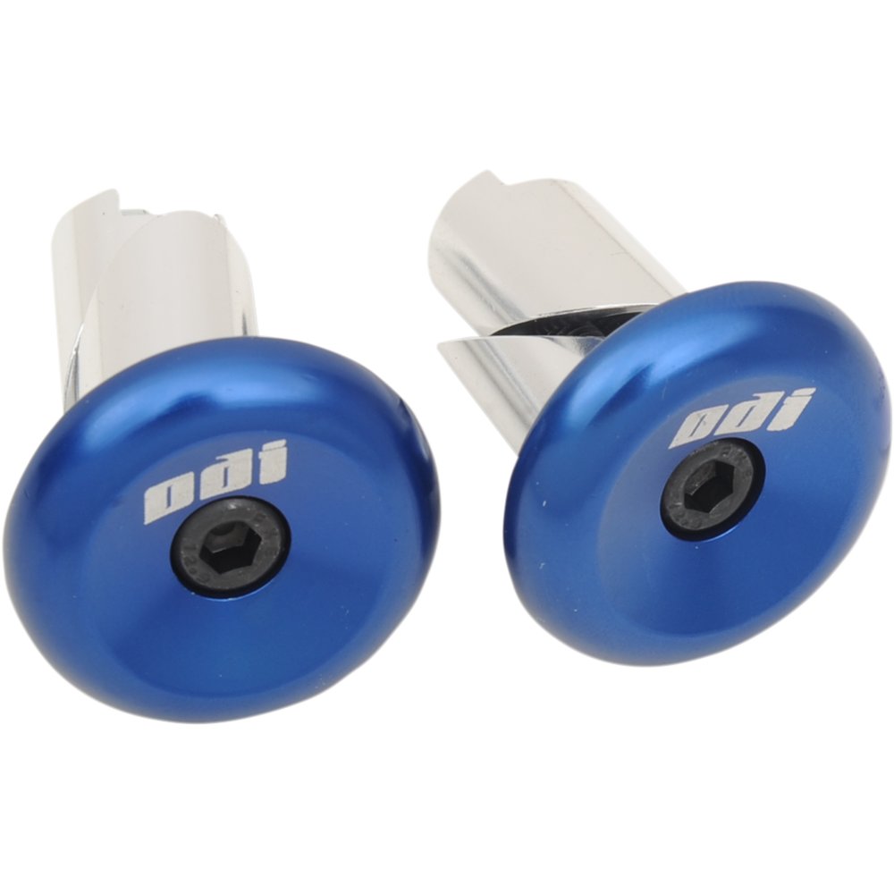 ODI Aluminum Handlebar End Plug - Blue F71APU