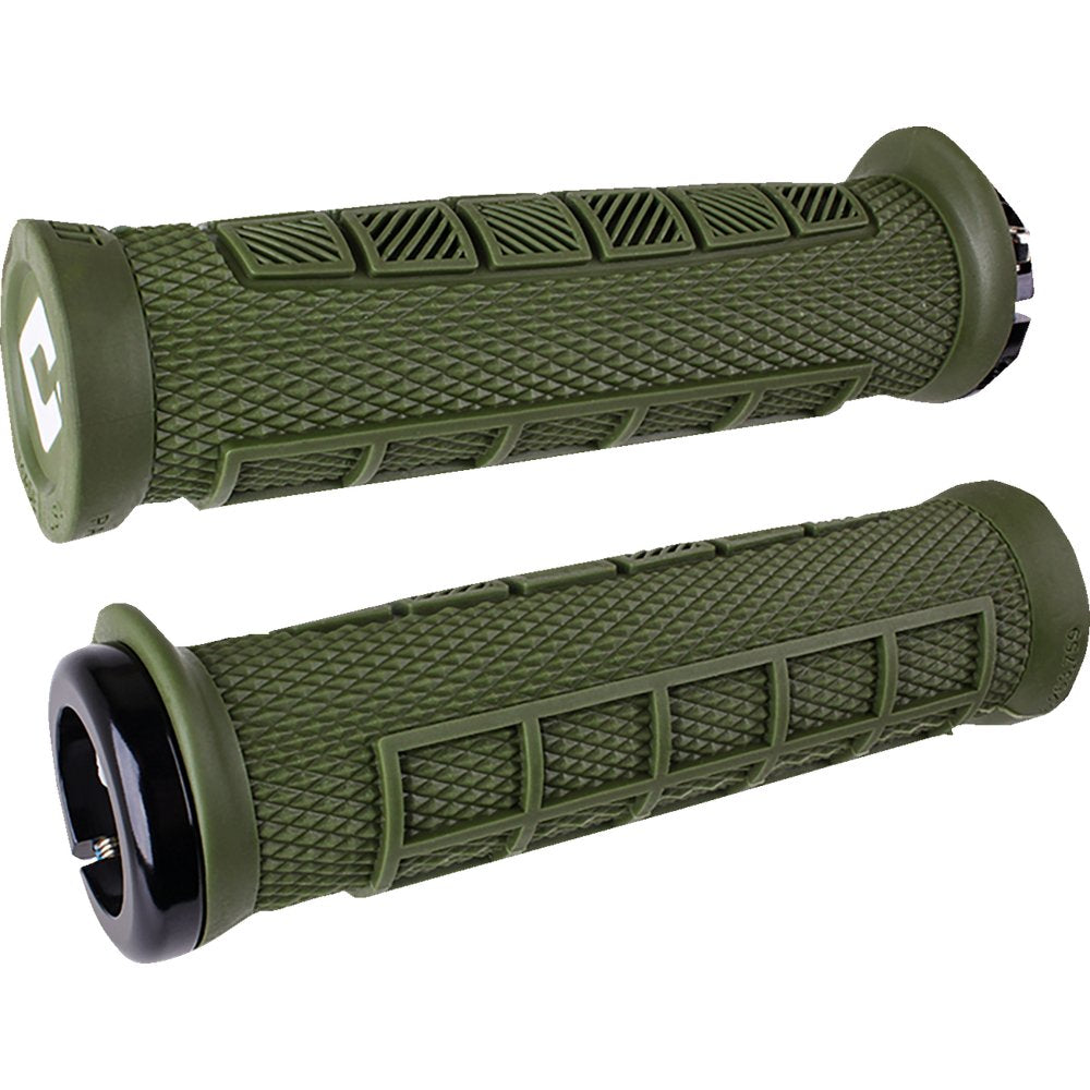ODI Elite Pro v2.1 Grips - Lock-On - 130 mm - Army Green D33EPAG-B