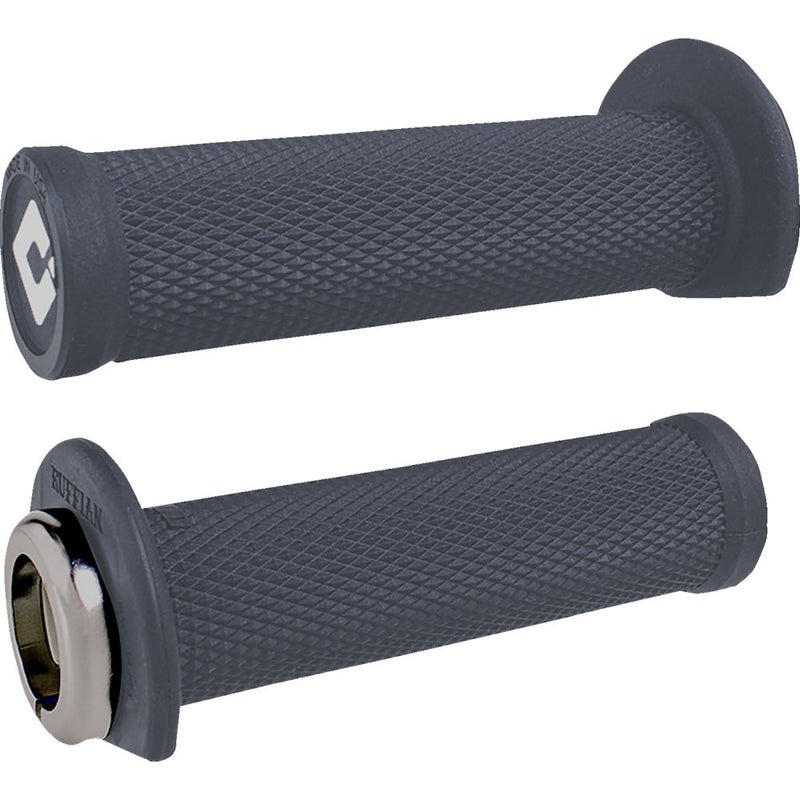 Odi Ruffian 2.1 Lock-On Grips - ATV/PWC - Graphite/Silver J33RFH-S
