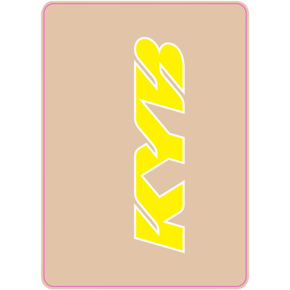 D'COR VISUALS Upper Fork Decal - KYB - Yellow 40-80-133