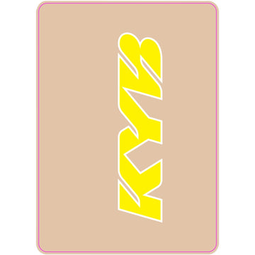D'COR VISUALS Upper Fork Decal - KYB - Yellow 40-80-133
