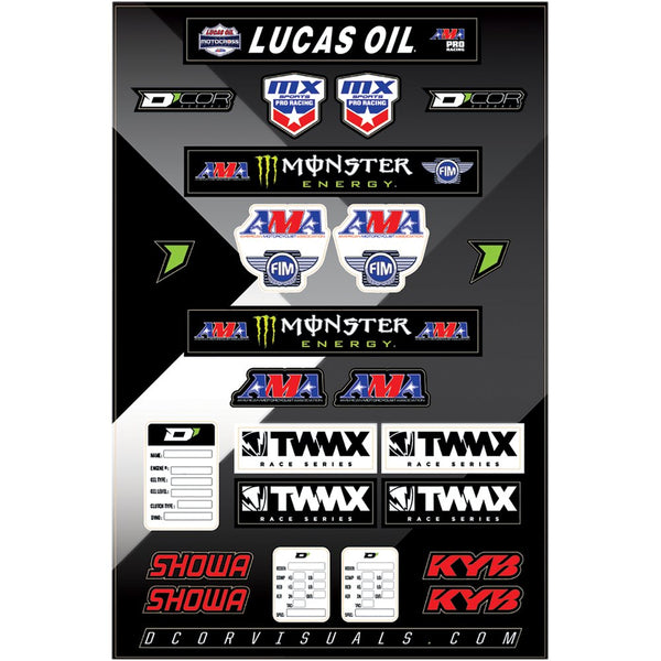 D'Cor Visuals Decal Sheet - Series Logos 40-90-116