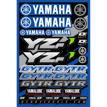 D'COR VISUALS Decal Sheet - Yamaha YZF 40-50-100