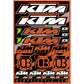D'Cor Visuals Decal Sheet - KTM 40-30-100